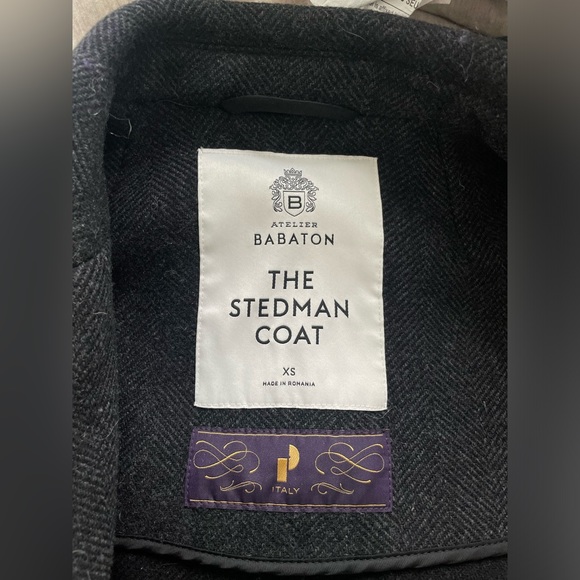 Aritzia Babaton Stedman coat in Black, size XS. - Picture 3 of 7